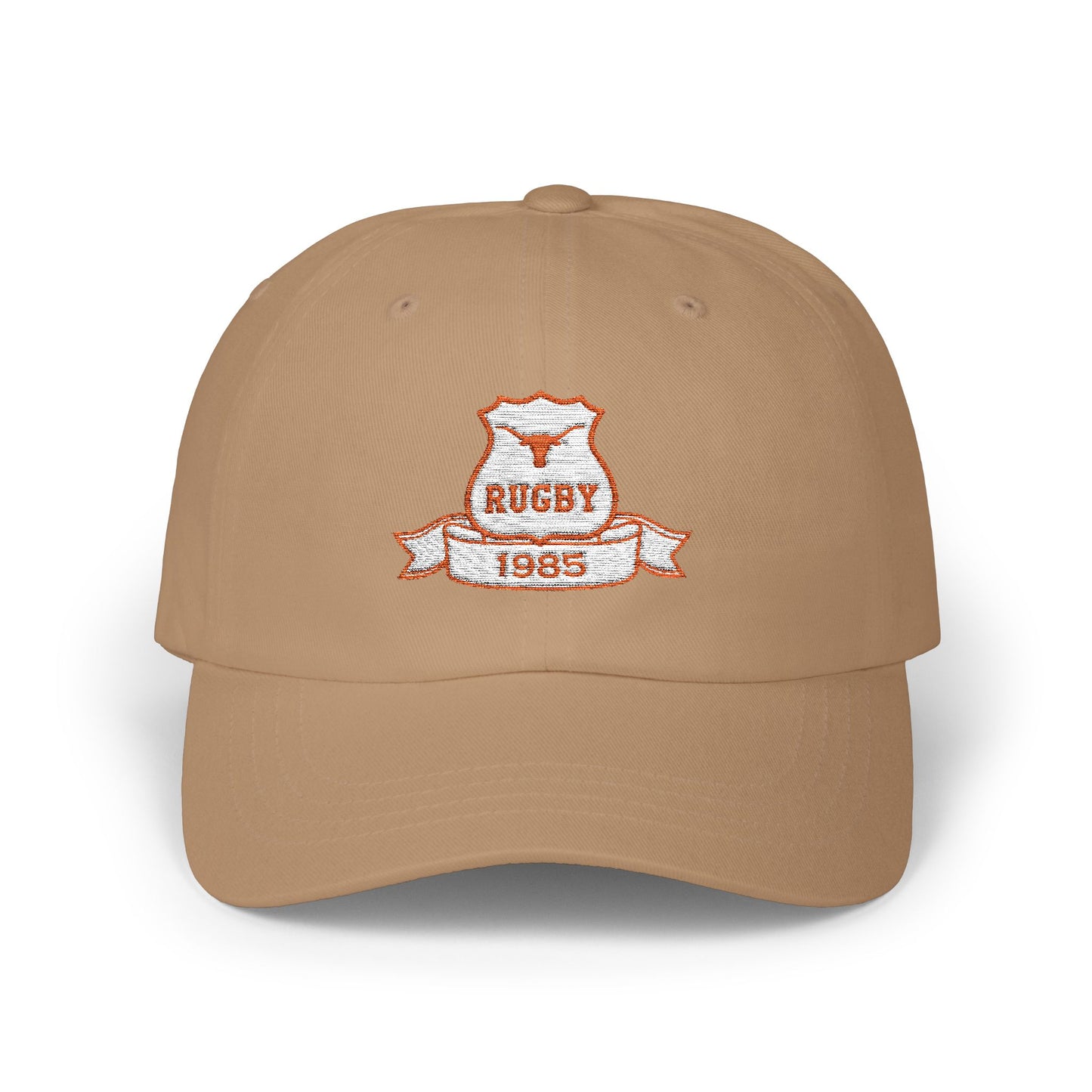Vintage Rugby Dad Cap - Classic White Hat for Sports Lovers