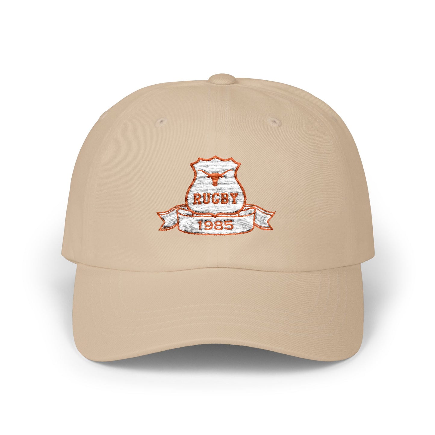 Vintage Rugby Dad Cap - Classic White Hat for Sports Lovers