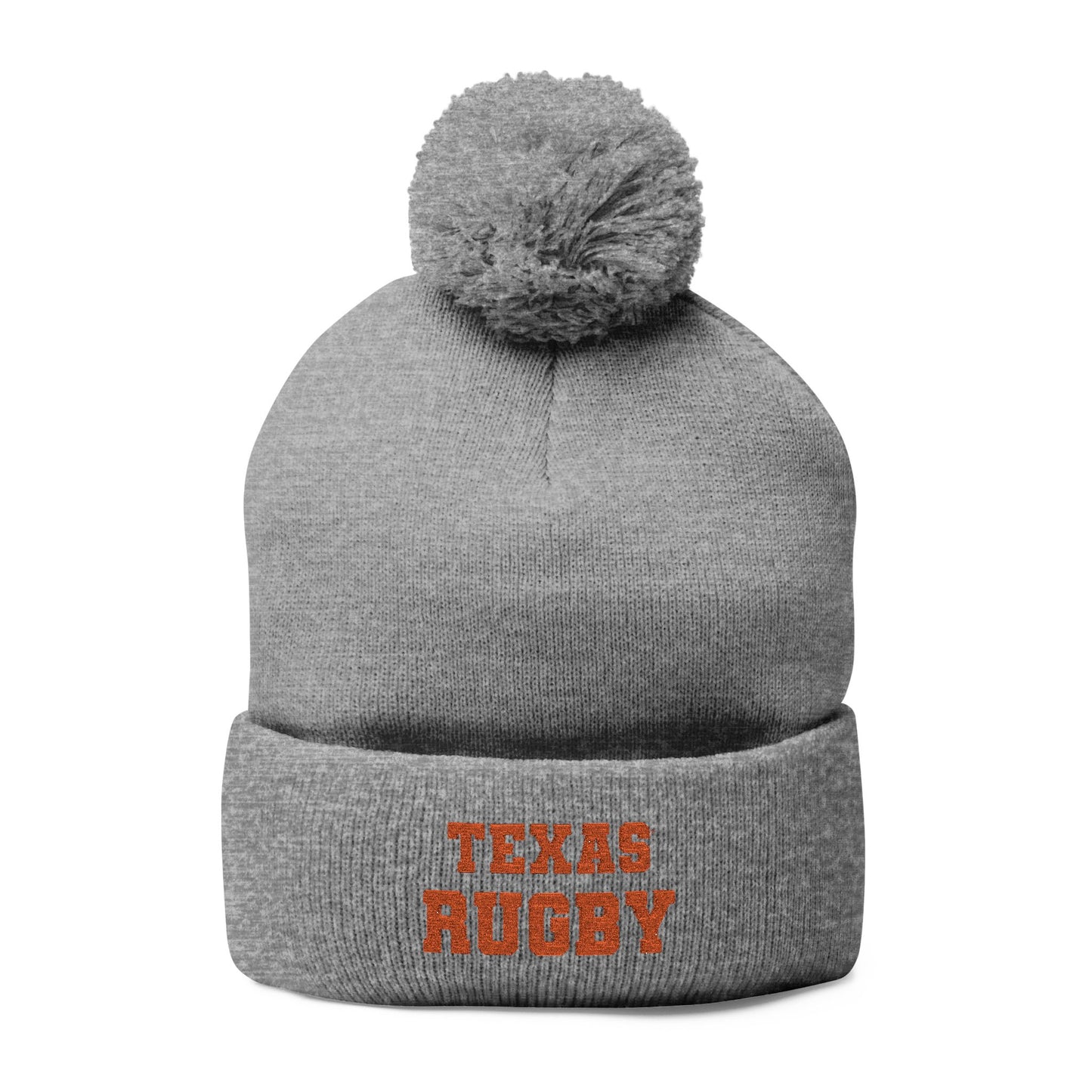 Cozy Pom-Pom Knit Cap - Perfect for Rugby Enthusiasts