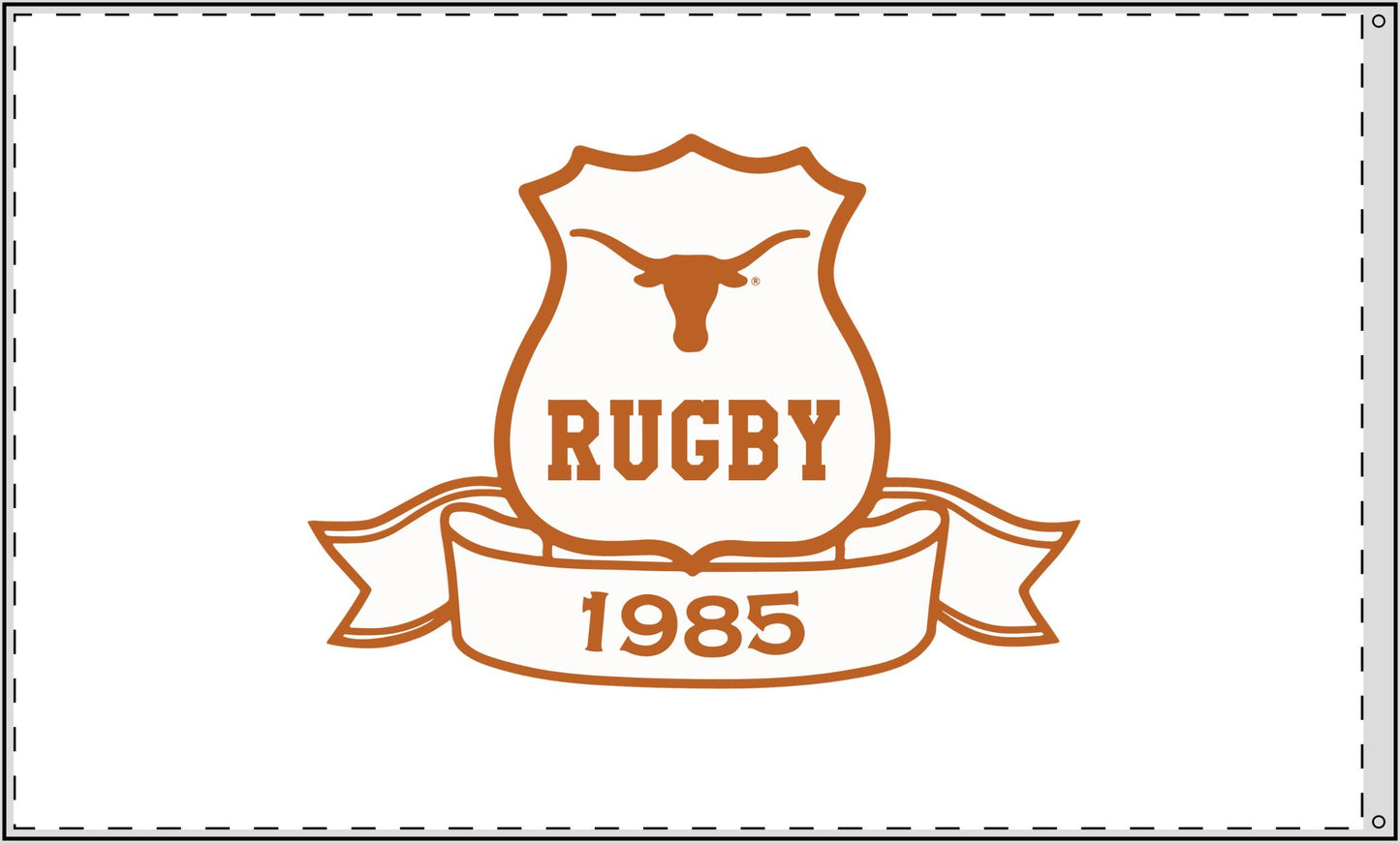 Texas Rugby Double Sided Flag - Celebrate Team Spirit!