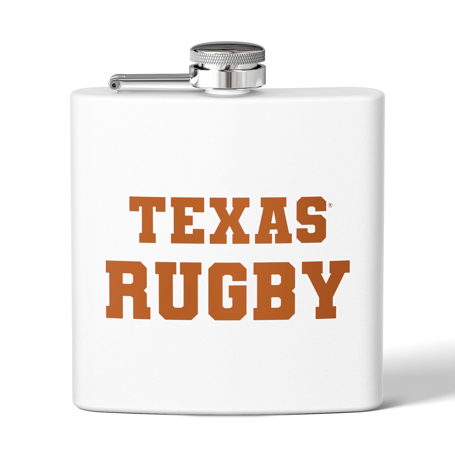 Texas Rugby Stainless Steel Flask - 6oz Drinkware for Fans