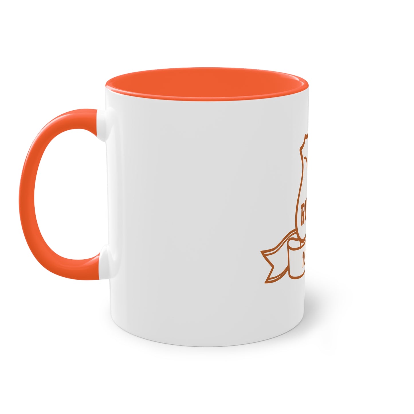 Vintage Rugby Two-Tone Coffee Mug - 11oz, Perfect for Sport Fans