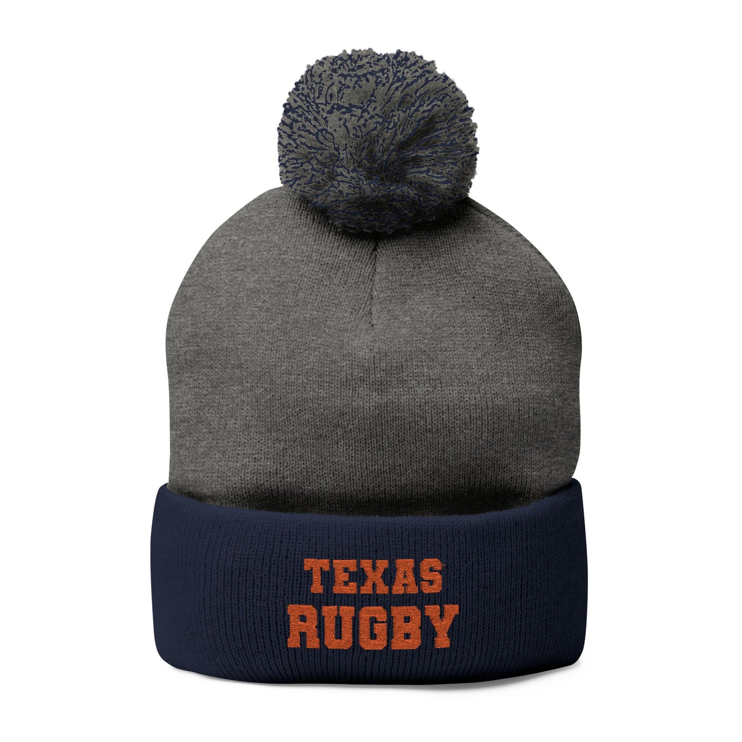 Cozy Pom-Pom Knit Cap - Perfect for Rugby Enthusiasts