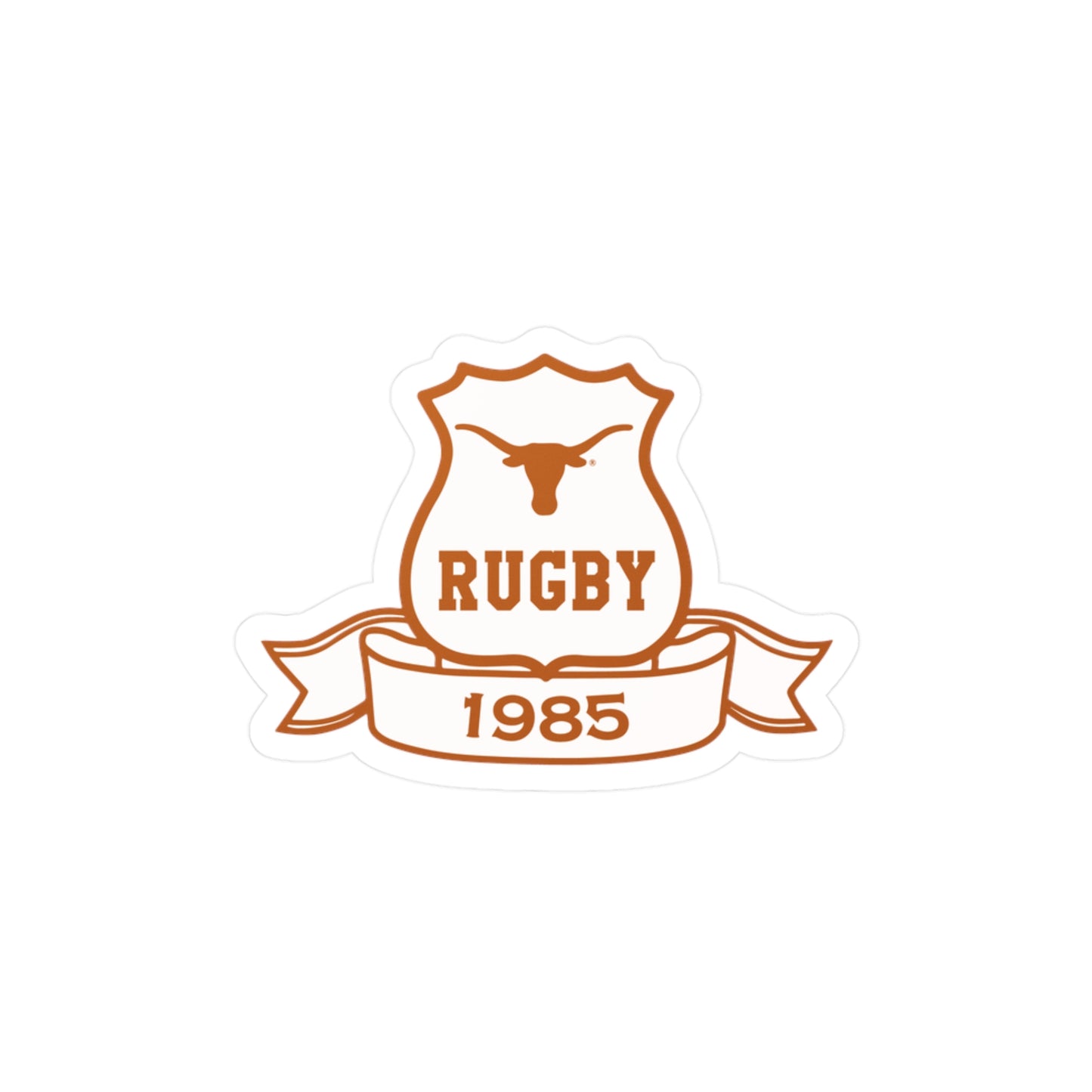 Rugby 1985 Kiss-Cut Vinyl Decals - Sporty Wall Stickers for Decorating