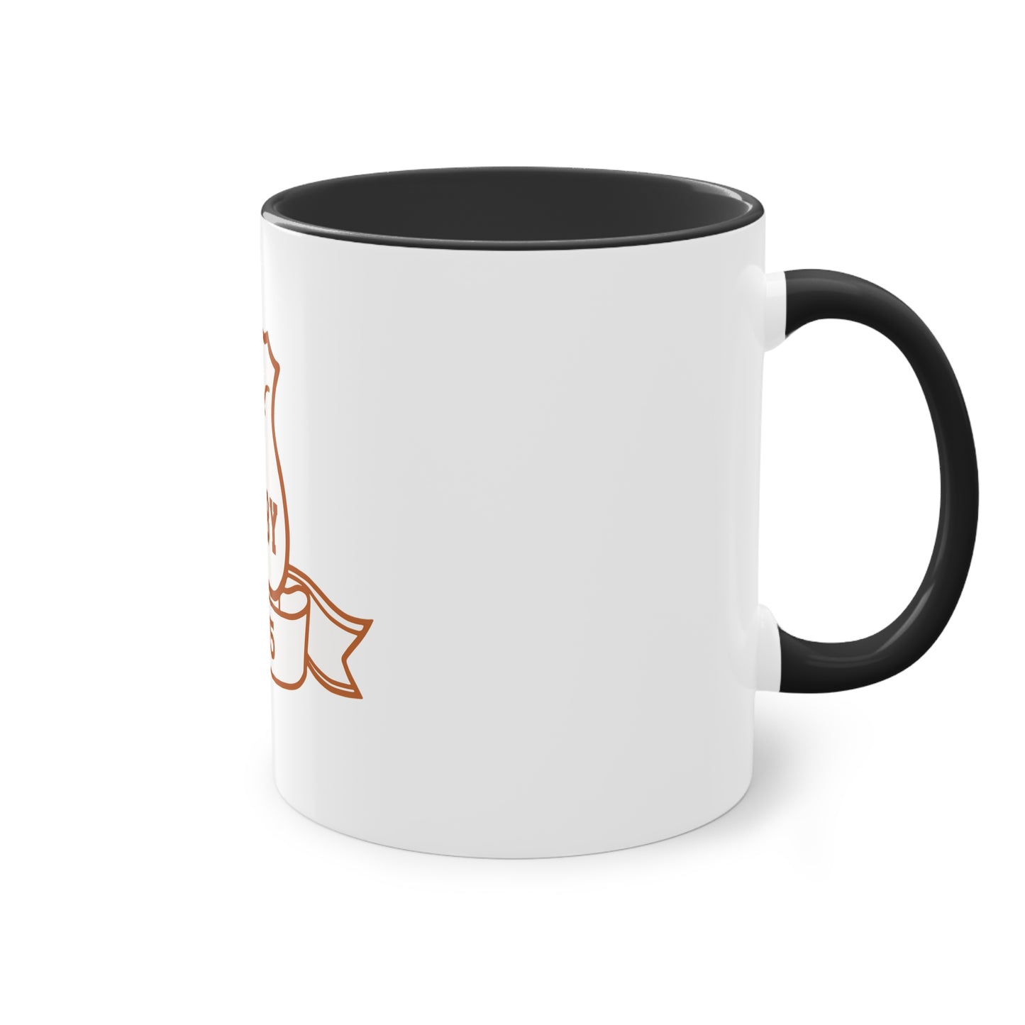 Vintage Rugby Two-Tone Coffee Mug - 11oz, Perfect for Sport Fans