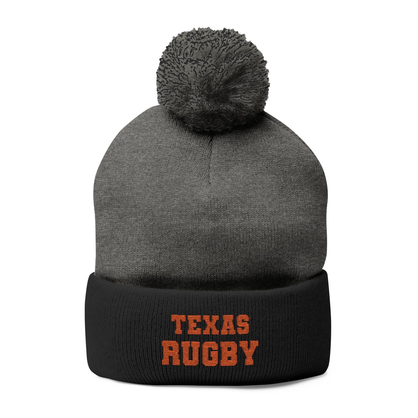 Cozy Pom-Pom Knit Cap - Perfect for Rugby Enthusiasts