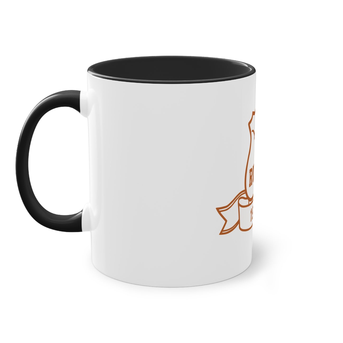 Vintage Rugby Two-Tone Coffee Mug - 11oz, Perfect for Sport Fans