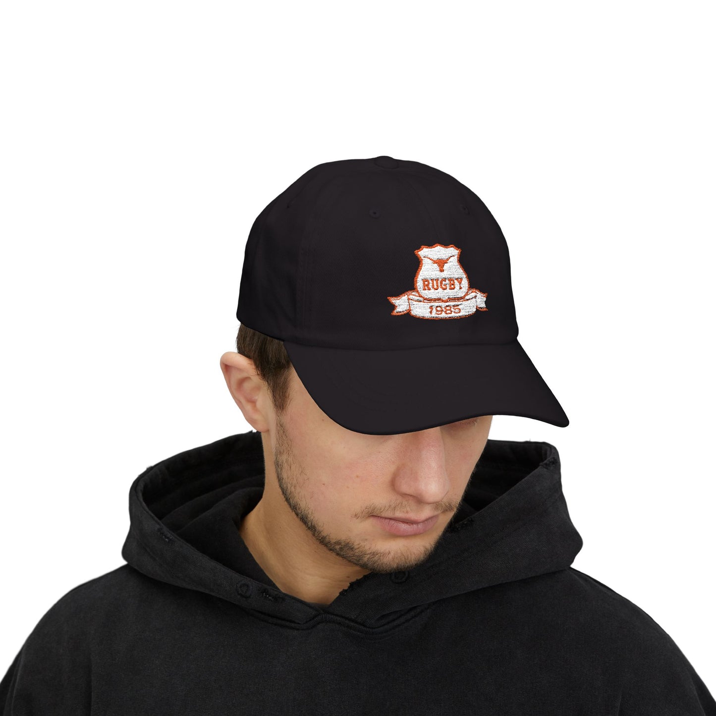 Vintage Rugby Dad Cap - Classic White Hat for Sports Lovers