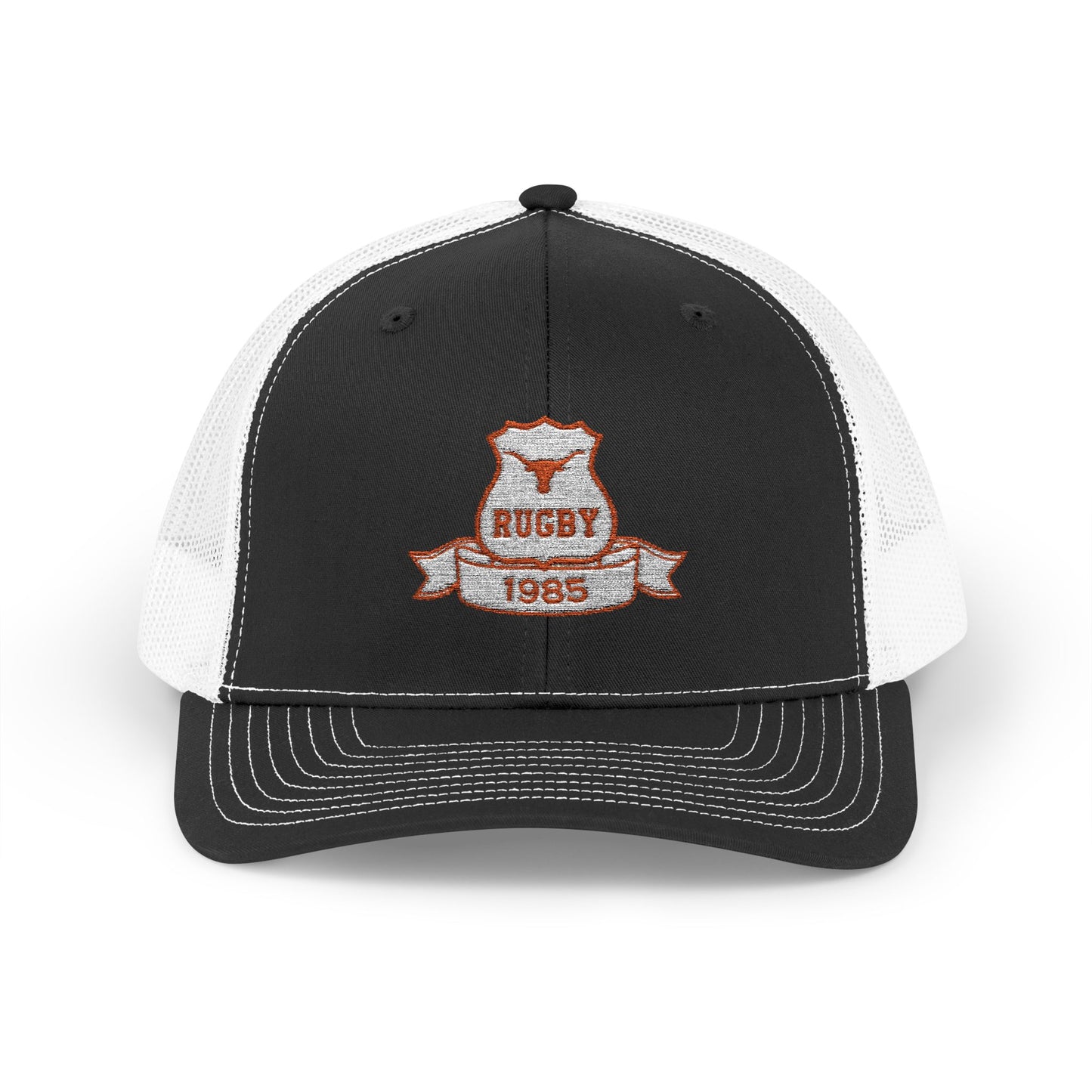 Vintage Rugby Snapback Trucker Cap - Classic Embroidered Casual Hat