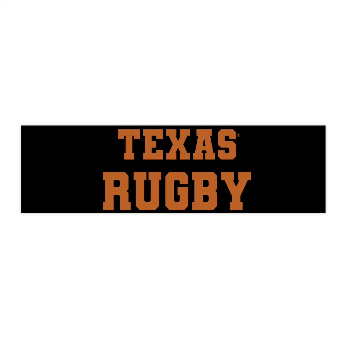 Texas Rugby Bumper Sticker - Perfect for Sports Fans and Road Trips