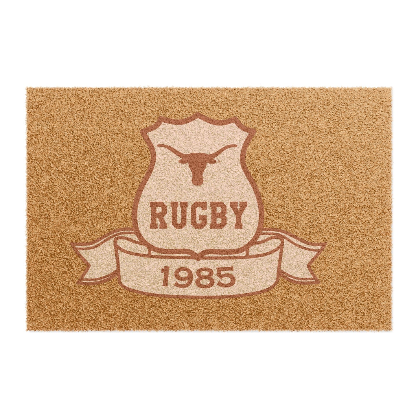 Personalized Rugby Doormat - Vintage Style Home Entrance Mat with Established 1985 Design