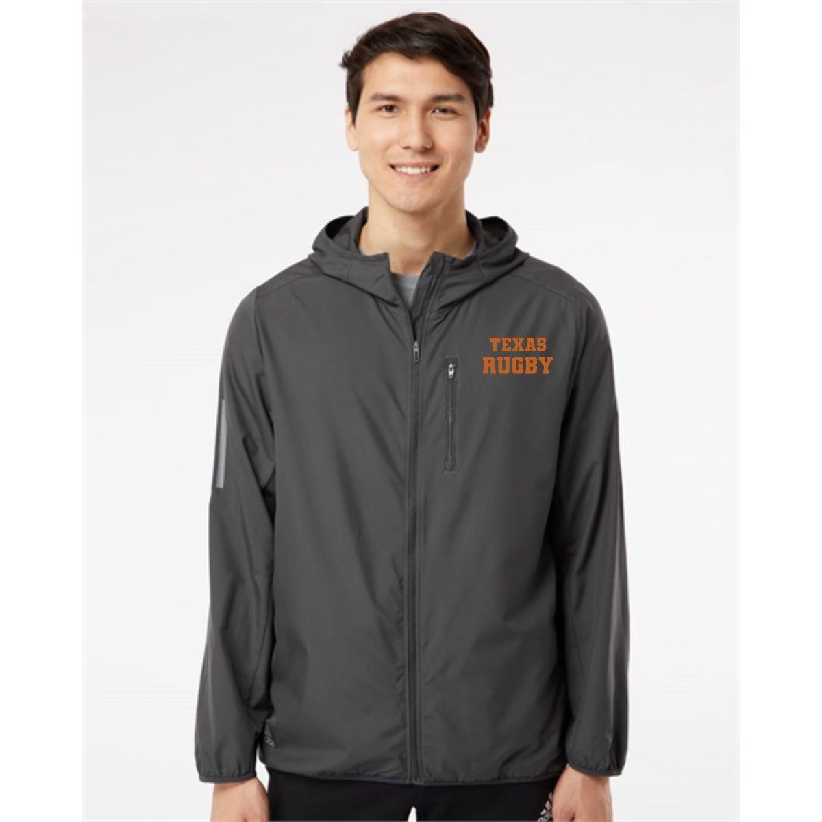 Adidas Hooded Full-Zip Windbreaker- Texas Rugby