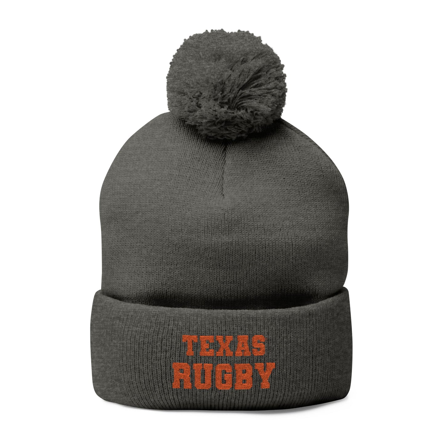 Cozy Pom-Pom Knit Cap - Perfect for Rugby Enthusiasts
