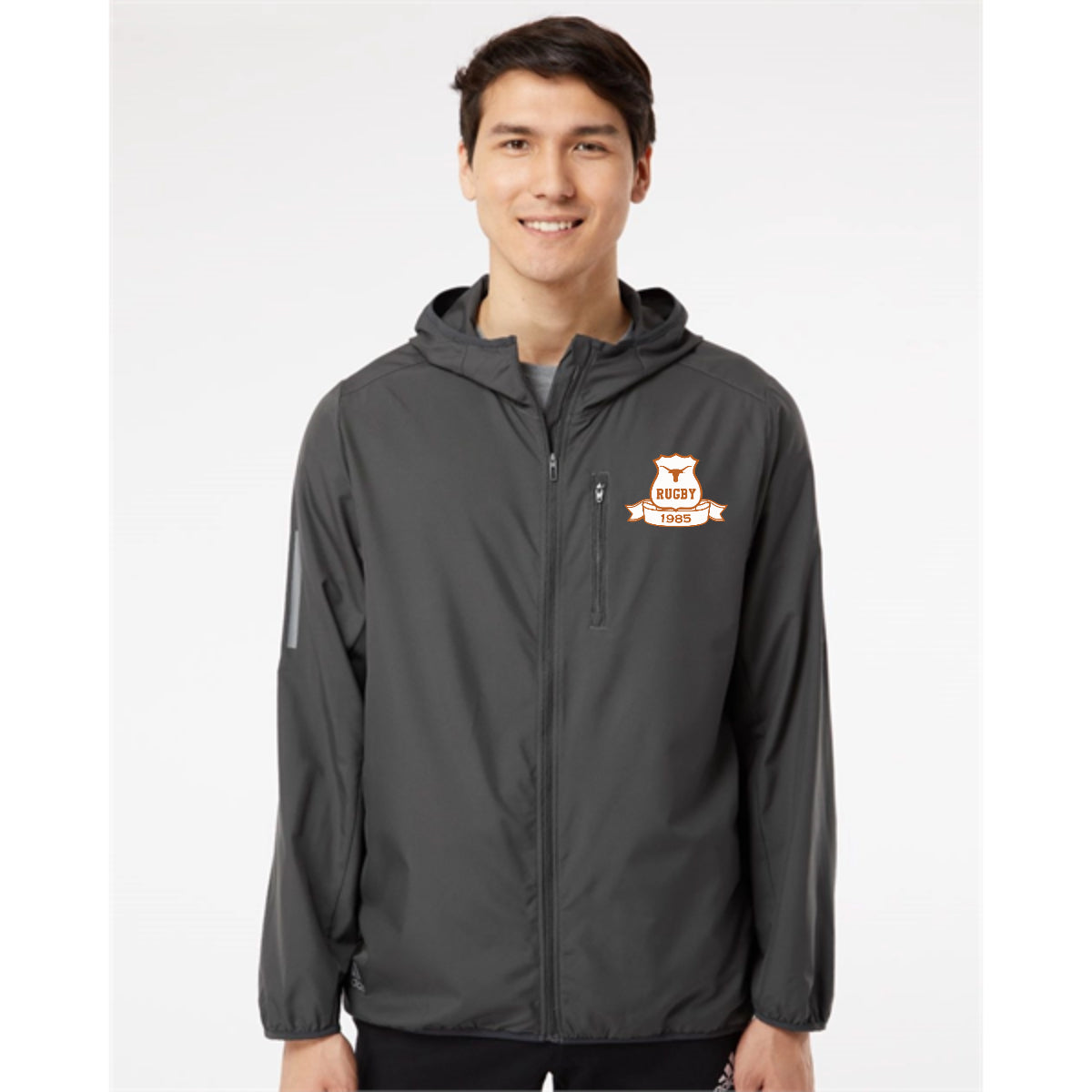 Adidas Hooded Full-Zip Windbreaker- Crest