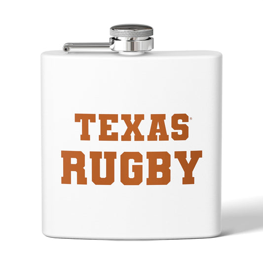 Texas Rugby Stainless Steel Flask - 6oz Drinkware for Fans