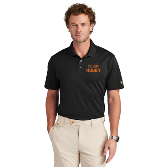 Brooks Brothers Mesh Pique Performance Polo- Texas Rugby